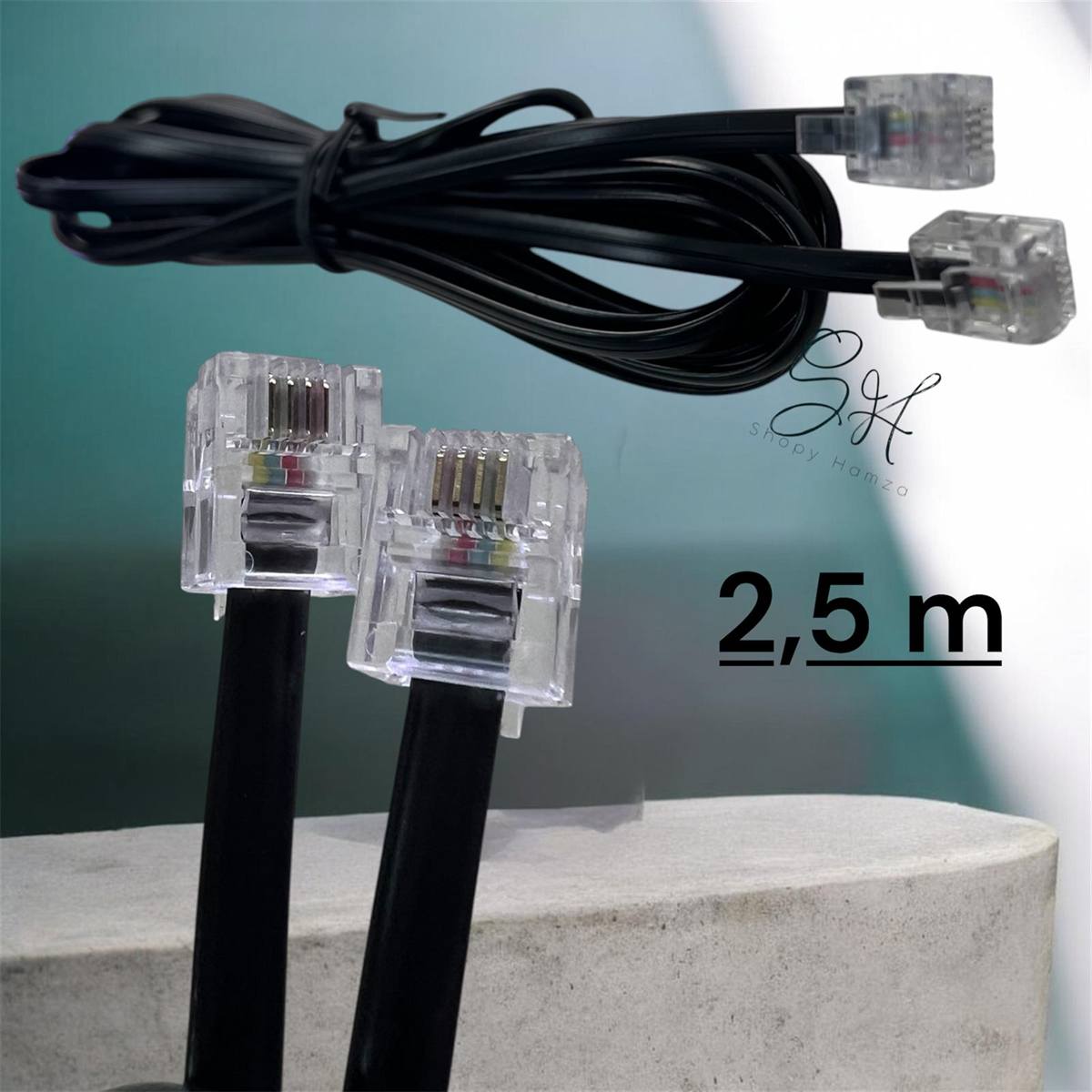 Cable RJ11 2,5m